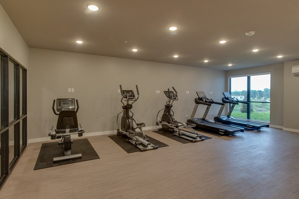 Gym at Bella Rose Apartments, Hudson, 54016