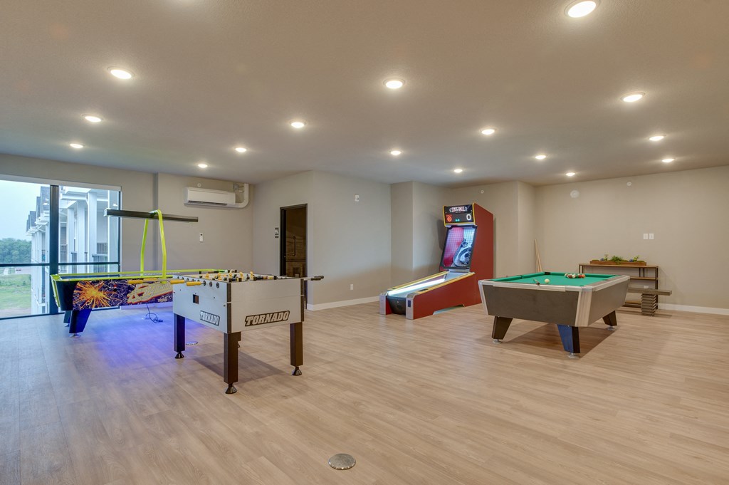 Game room at Bella Rose Apartments, Hudson, Wiscosin