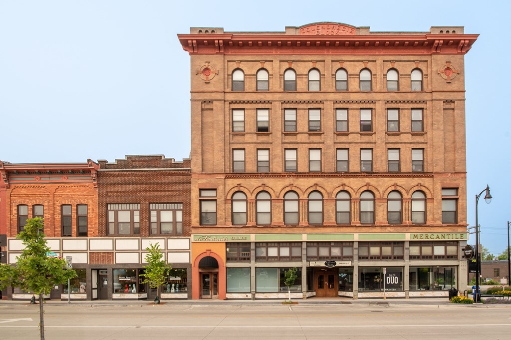 a view of the building from across the street
