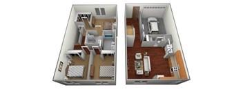 3 bed 2.5 bath at Benson Village Townhomes Apartments, Sioux Falls, 57104