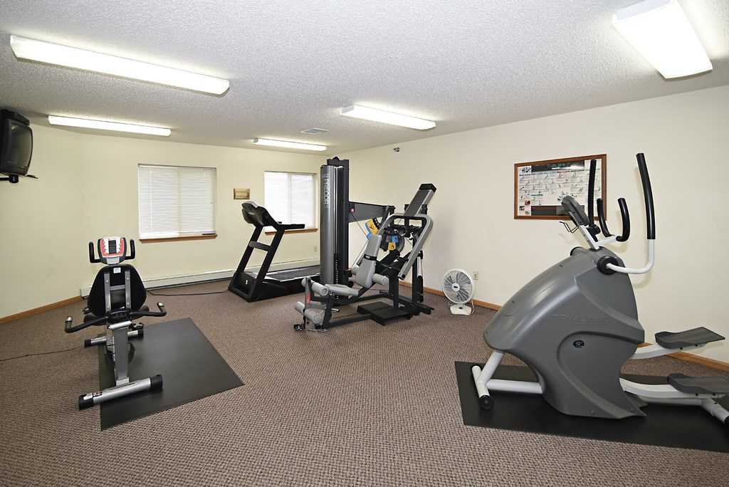 Fitness Center Fitness Center at Hillcrest Apartments, St Cloud, MN