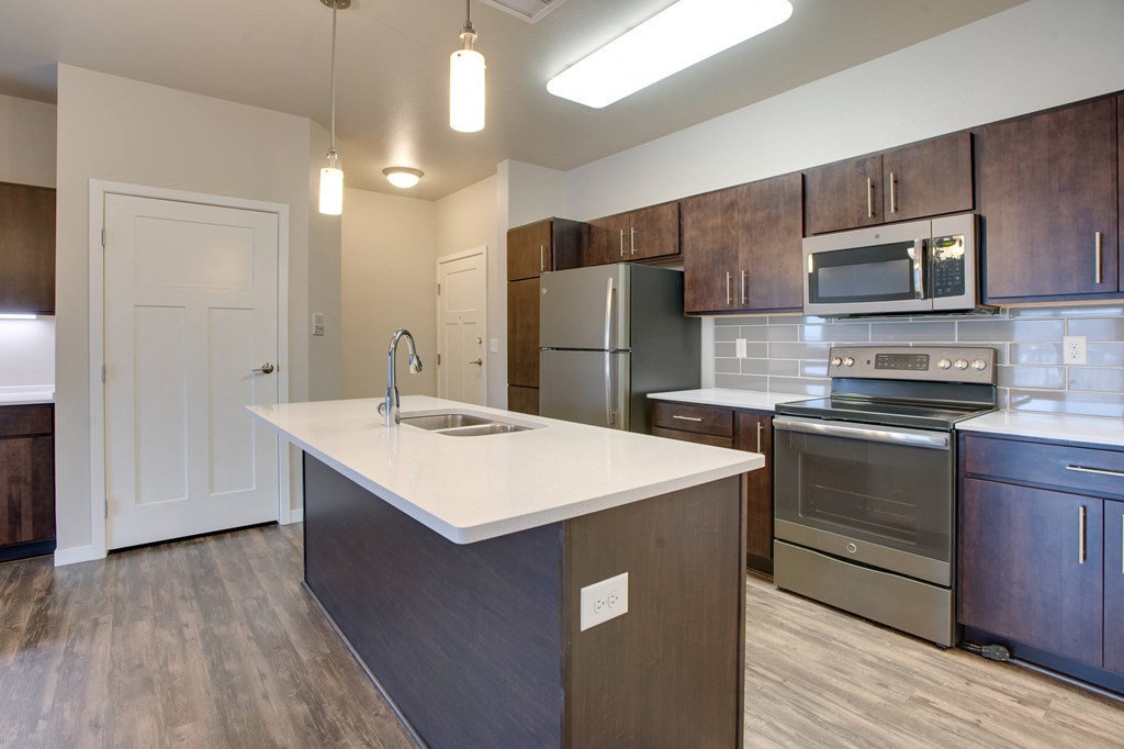 Kitchen at Beacon Estates Apartments, North Dakota, 58103