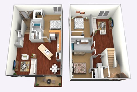 House Floor Plan at Courtyard Townhomes, Moorhead, Minnesota