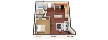 deLendrecies  1 Bed, 1 Bath