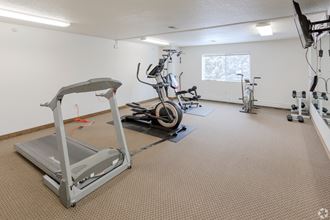 the gym at the whispering winds apartments in pearland, tx at Paraiso Estates, Sauk Rapids