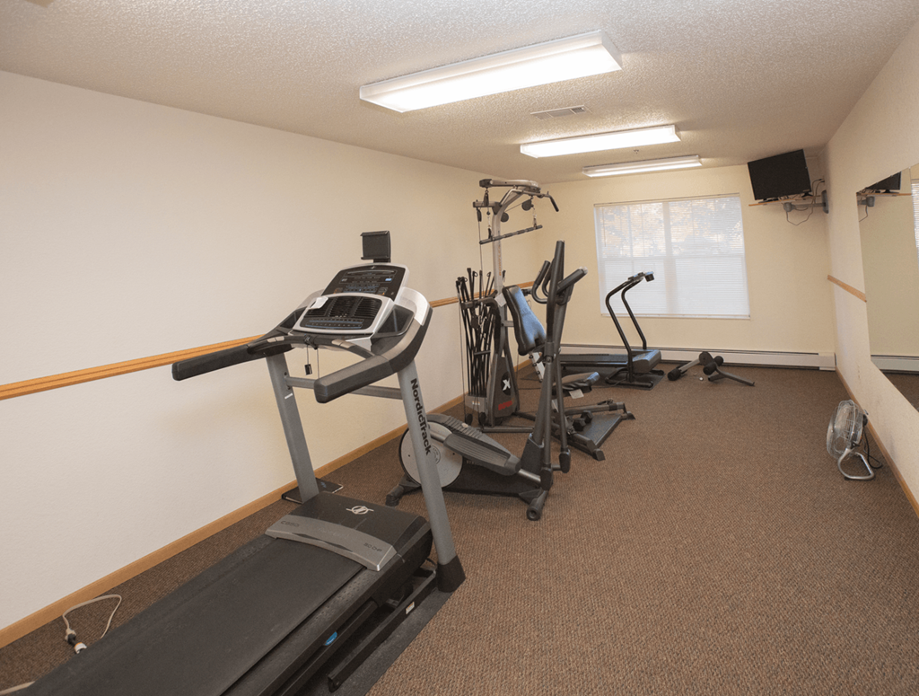 Fitness Room at Cypress Court Apartments, Minnesota