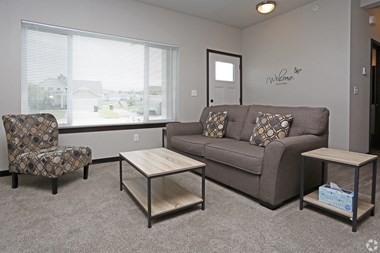 Modern Living Room at Falcon Heights Townhomes, Rochester, MN - Photo Gallery 2