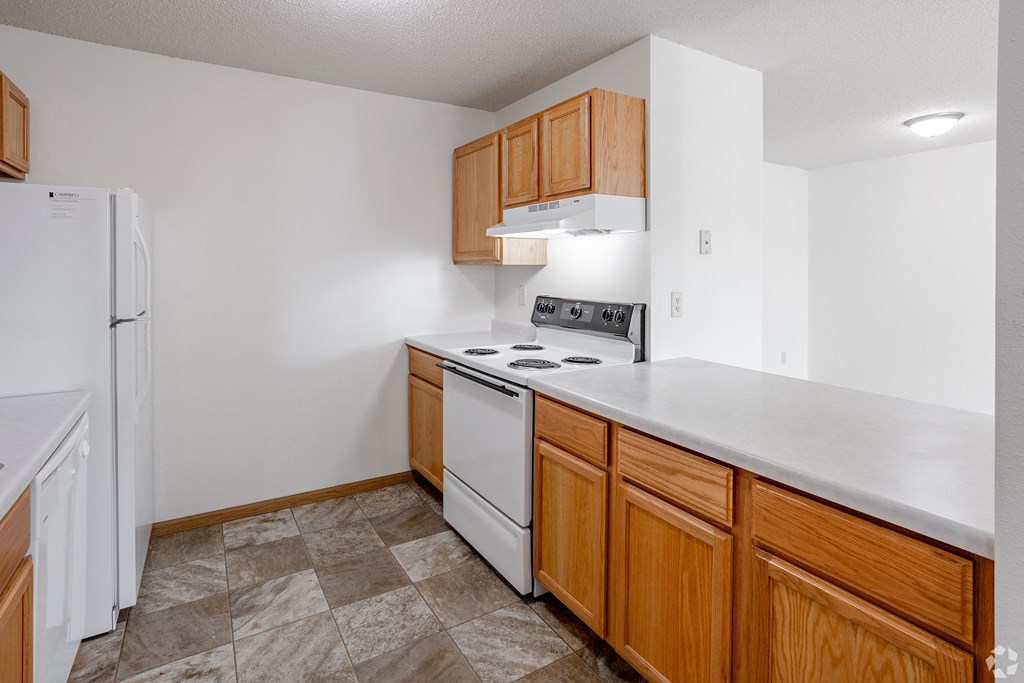Kitchen at Hillcrest Apartments, St Cloud