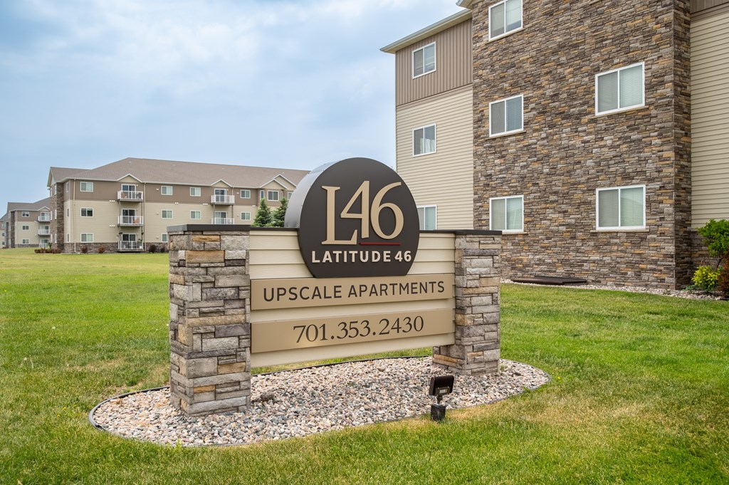 Property Signage at Latitude 46, West Fargo, ND, 58078