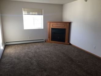Living Room With Fireplace at Somerset Apartments, Minnesota