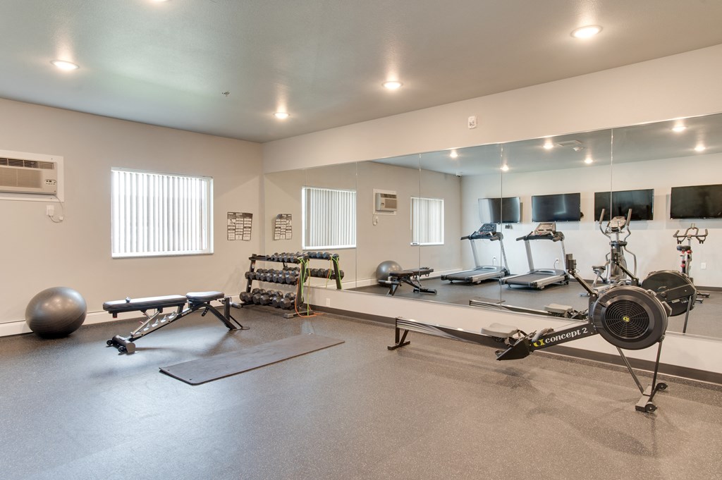Fitness Room at Mezzo Apartments, Fargo, 58104