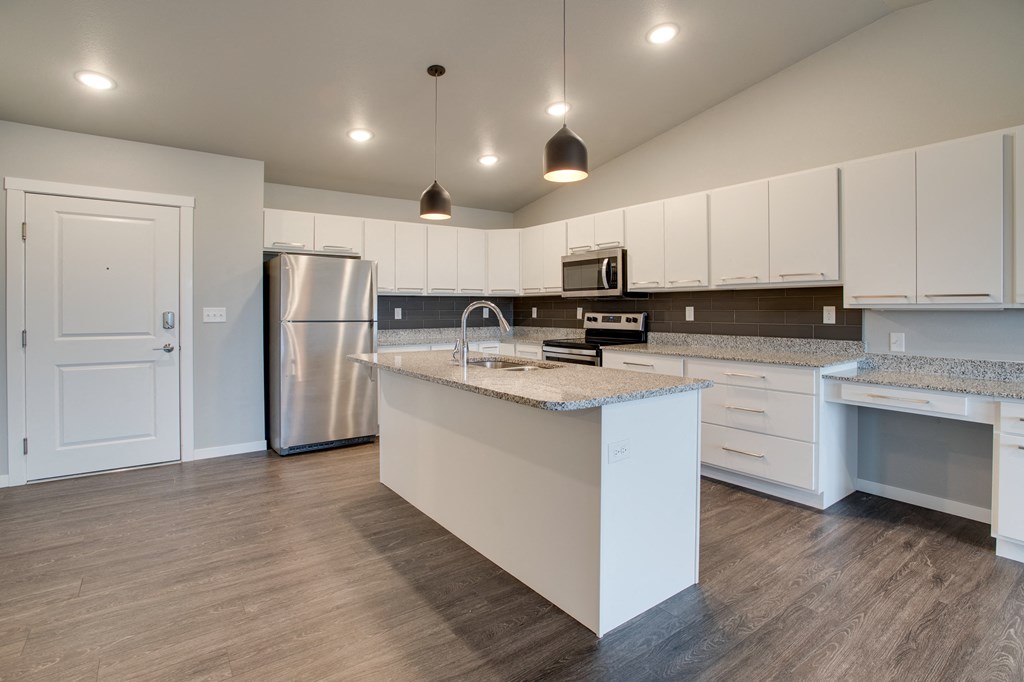 Kitchen at Mezzo Apartments, North Dakota