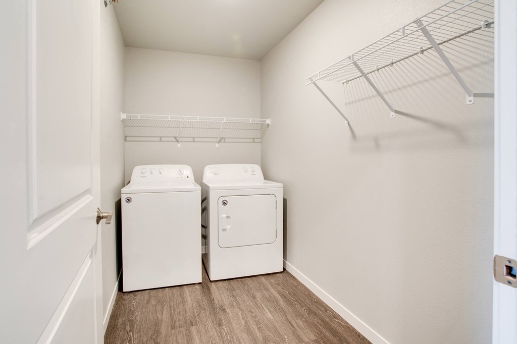Laundry room at Mezzo Apartments, Fargo, 58104