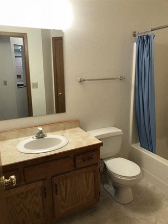 Luxurious Bathroom at Bluemont Village Apartments, Fargo, North Dakota