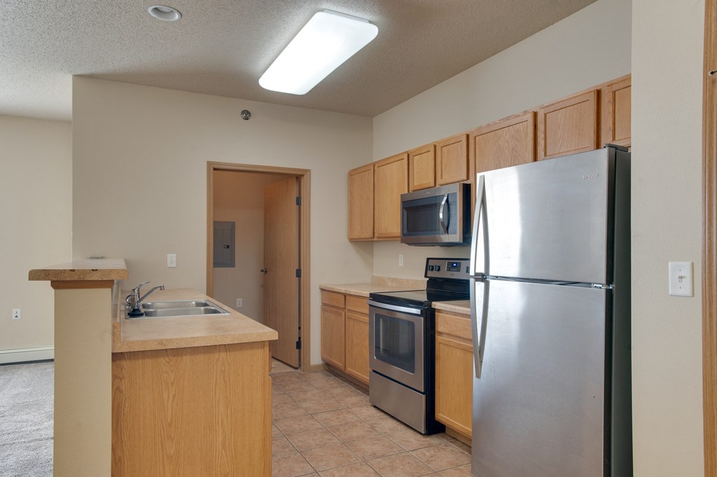 Kitchen at Osgood Place Apartments, Fargo