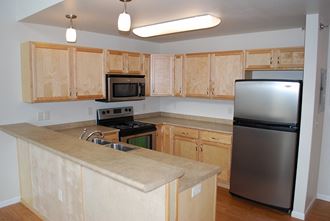 Open Kitchen at Urban Crossing Apartments, Fargo, North Dakota