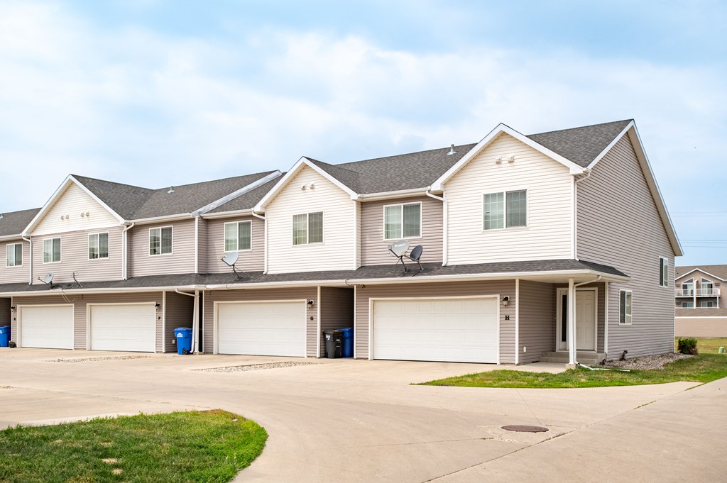 a house with two garages