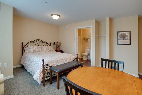 Bedroom at Stetson Village Apartments, Fergus Falls, 56537