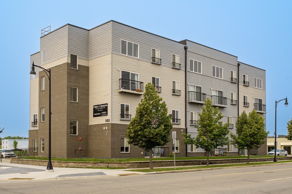 Building Exterior at Urban Crossing Apartments, Fargo, North Dakota