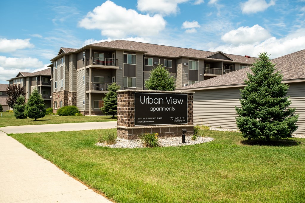 Property Signage at Urban View Apartments, Fargo, North Dakota