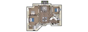 3 bed 2 bath B at Eighth Street Manor  Apartments, Fargo, ND