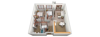 2 bed 1 bath at Savanna Apartments, St Cloud, Minnesota