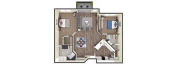 2 bed 2 bath at Eighth Street Manor Apartments, Fargo, North Dakota