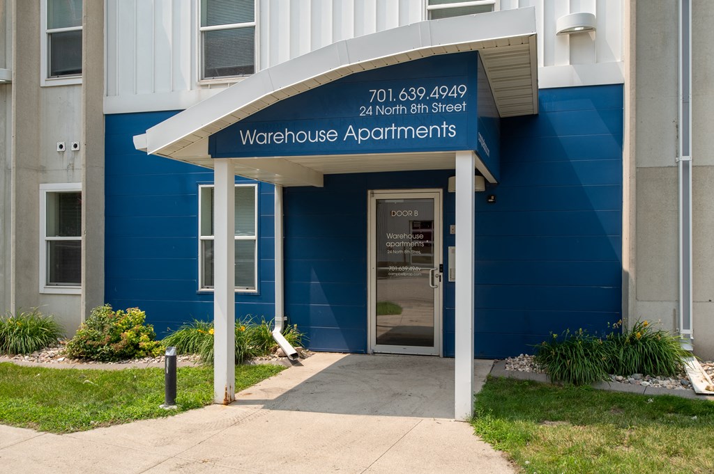  Building Entrance at Warehouse Apartments, North Dakota, 58102