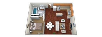 1 Bedroom, 1 Bathroom