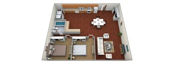 2 Bedroom, 1 Bathroom