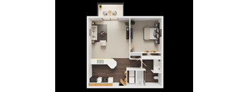 1 Bed, 1 Bath
