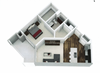 One Bedroom, One Bath C