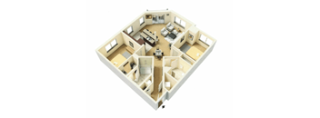 Two Bedroom, Two Bath C