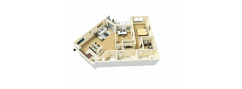 Two Bedroom, Two Bath F