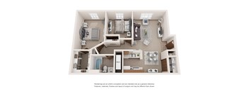 Bear Pointe Two Bedroom Two Bath Apartment