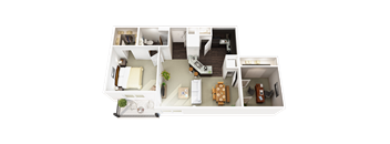 One Bed, One Bath w/ Den