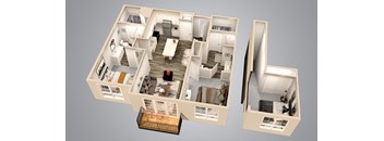 Two Bed, Two Bathroom L