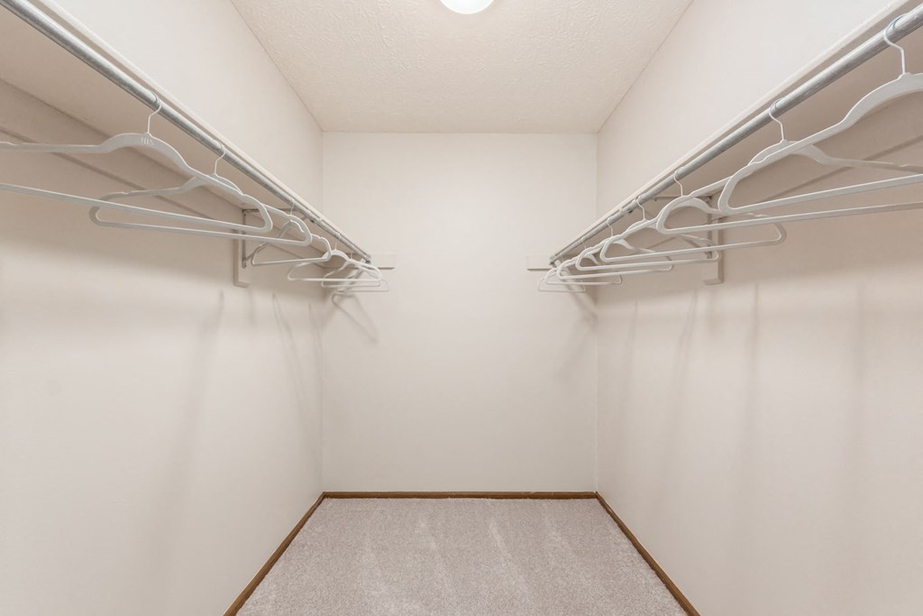 our spacious closets are stocked with everything you need for your closet space including clothes
