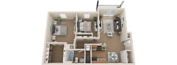 Two Bedroom, One Bath