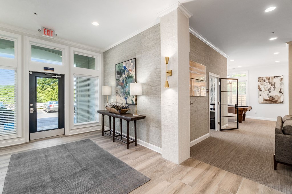 the lobby at the preserve at ballantyne commons