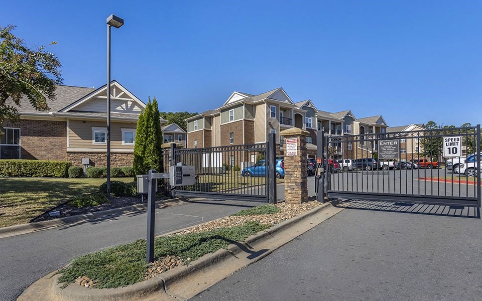 Gated access at Chenal Pointe at the Divide, Arkansas