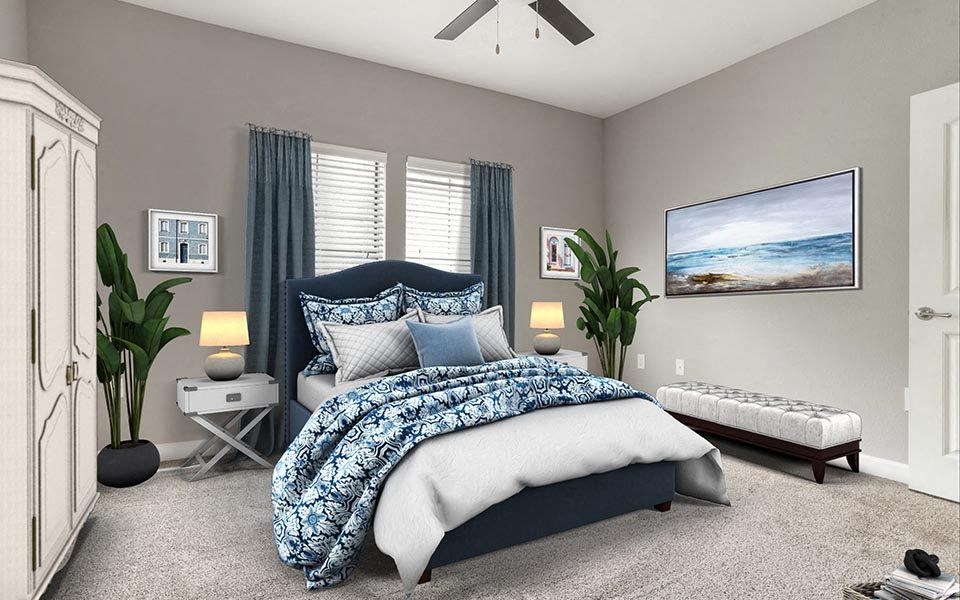 oak 2x2 bedroom 1090 sf