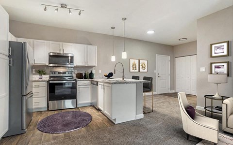 oak 2x2 1090 kitchen living staged