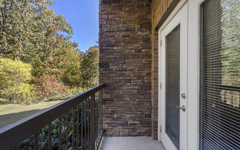 Patio/Balcony Off Living Room at Chenal Pointe at the Divide, Little Rock, AR