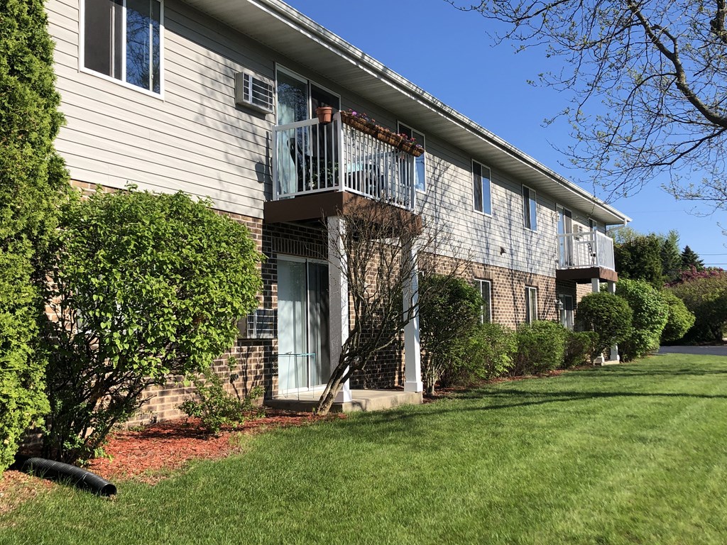 our apartments offer a spacious living room with a fireplace