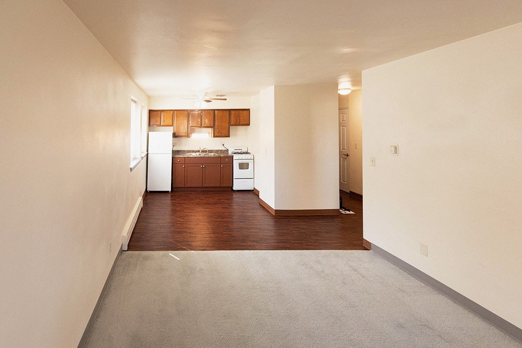 Compact Kitchen at Prospect East Apartments, Milwaukee Wisconsin