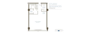 ST2F Floor Plan at The Pavilion, Detroit, MI