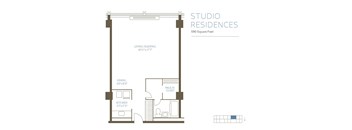 ST4 Floor Plan at The Pavilion, Michigan, 48207