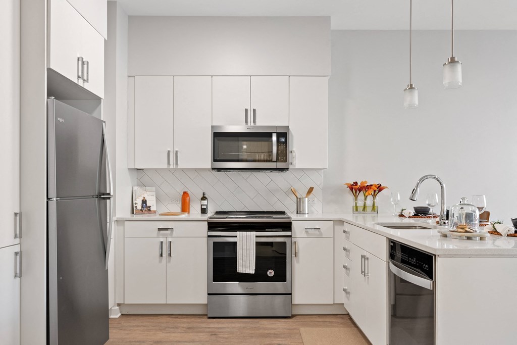 Chef-Inspired Kitchens Feature Stainless Steel Appliances at 23rd Place Apartments, Chicago