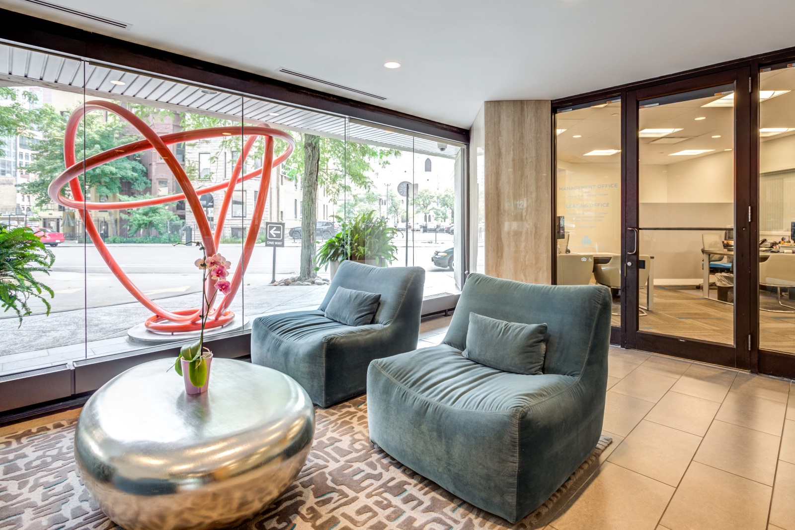 Lobby Lounge at Asbury Plaza, Chicago, IL